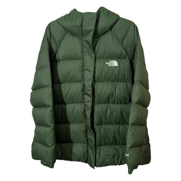 The North Face Women's Size XXL Hydrenalite Down Hoodie Puffer Jacket 600 Green - Picture 3 of 16